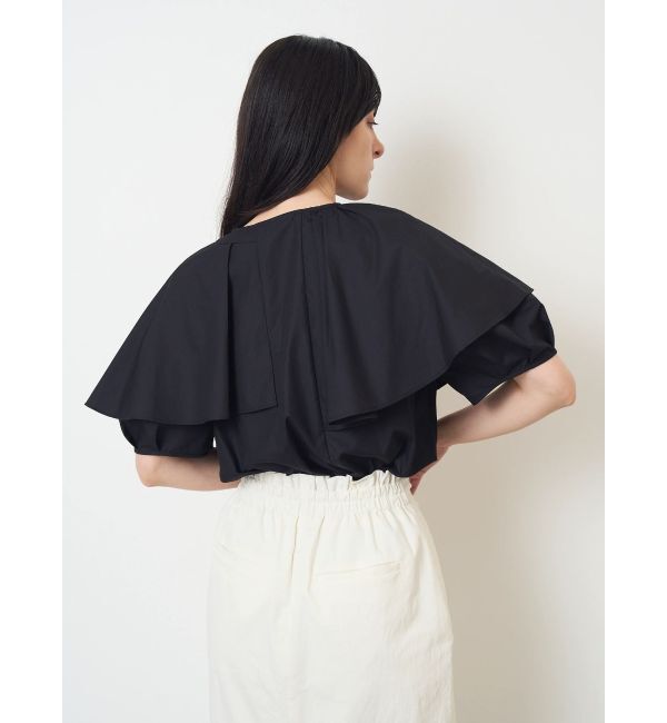 ELENDEEK「ASYME FRILL TUNIC BL」|シャツ・ブラウス|