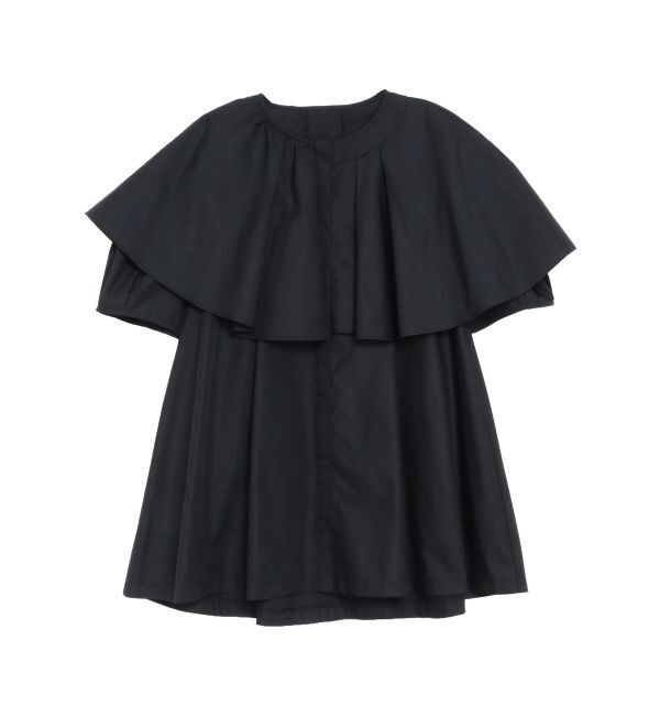 ELENDEEK「ASYME FRILL TUNIC BL」|シャツ・ブラウス|