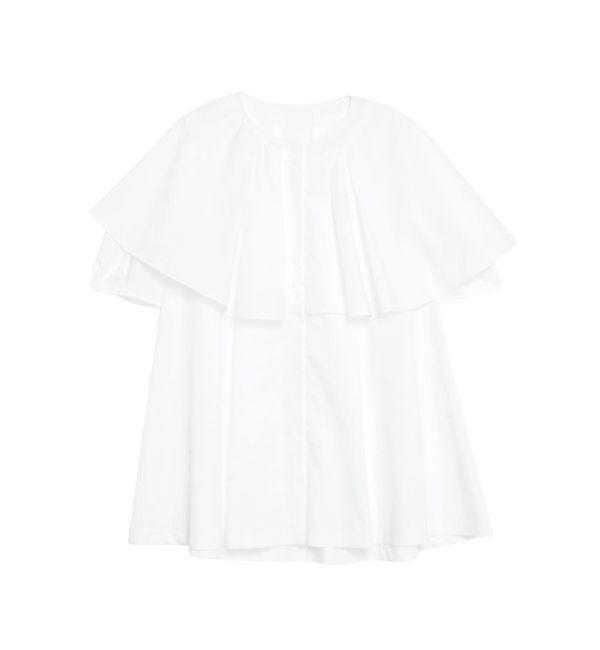 ELENDEEK「ASYME FRILL TUNIC BL」|シャツ・ブラウス|