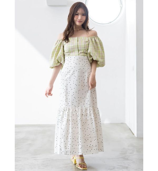 MERCURYDUO「タックティアードスカート」|スカート|