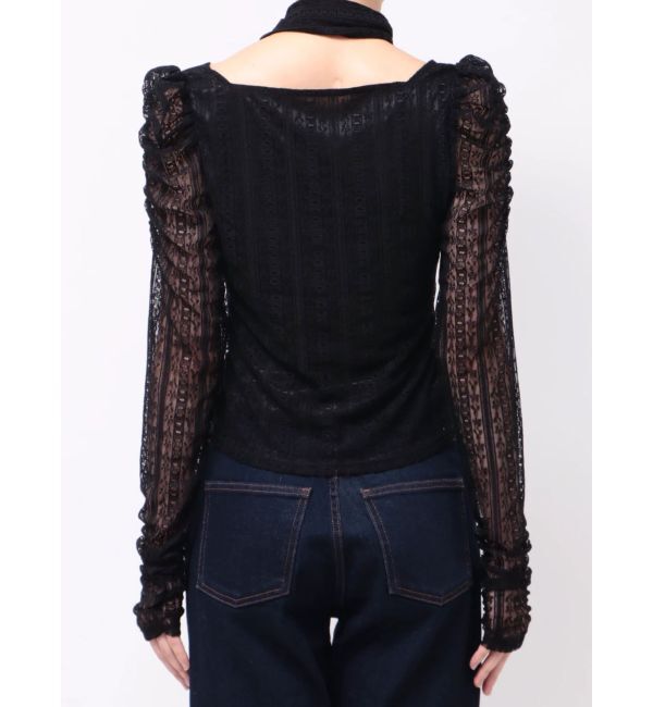 MERCURYDUO「カットレースパワショルチョーカートップス」|Tシャツ・カットソー|
