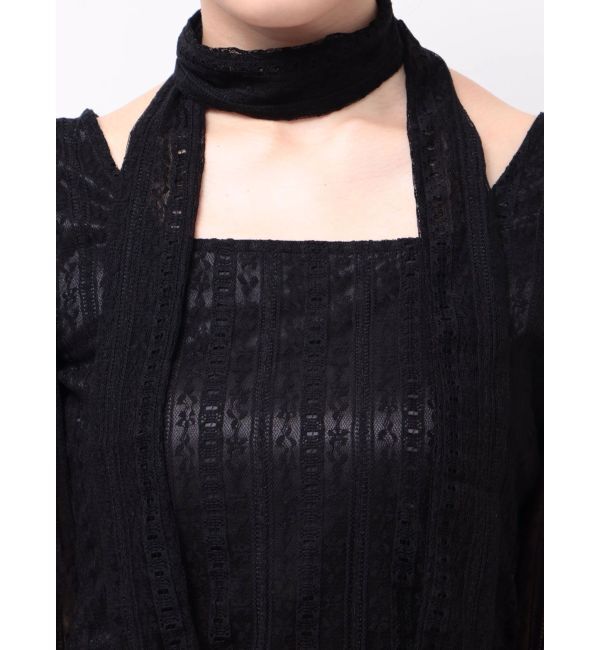 MERCURYDUO「カットレースパワショルチョーカートップス」|Tシャツ・カットソー|
