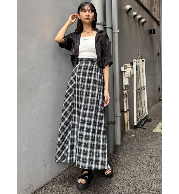 MURUA「シャイニーシアーショートシャツ」|シャツ・ブラウス|