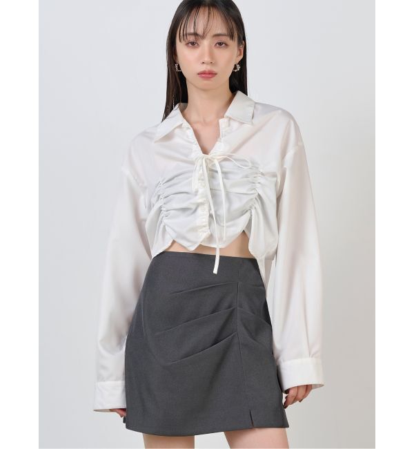 MURUA「2WAYギャザーシャツ」|シャツ・ブラウス|ホワイト
