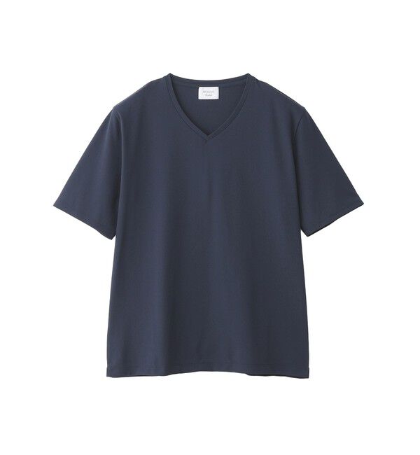 MACKINTOSH PHILOSOPHY「トロッター Tシャツ Vネック アイスドライカノコ」|Tシャツ・カットソー|ネイビー