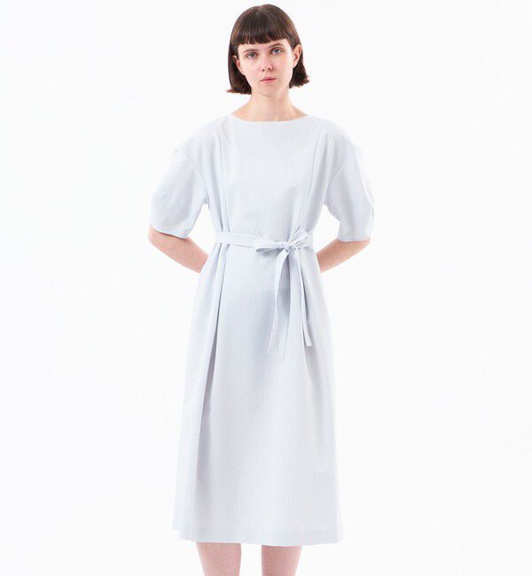 MACKINTOSH PHILOSOPHY「【WEB&一部店舗限定】パフスリーブサッカーワンピース」|ワンピース|ライトブルー