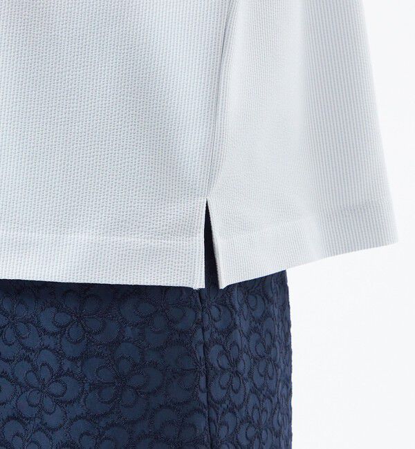 MACKINTOSH PHILOSOPHY「【WEB&一部店舗限定】スキッパーサッカーブラウス」|シャツ・ブラウス|
