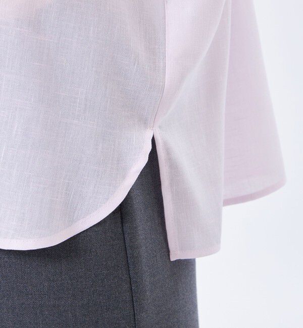 MACKINTOSH PHILOSOPHY「リネンミックスバンドカラーシャツ」|シャツ・ブラウス|