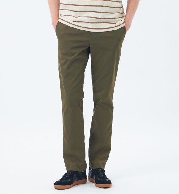 MACKINTOSH PHILOSOPHY「【MP STANDARD TROUSERS】STYLE002 SLIM FIT フレックスドライチノ」|その他|カーキ