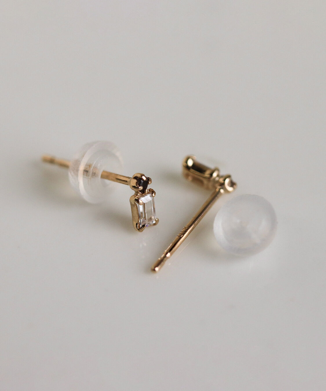  「カラーストーン / キュービックジルコニア ピアス | K10YG」|ピアス|