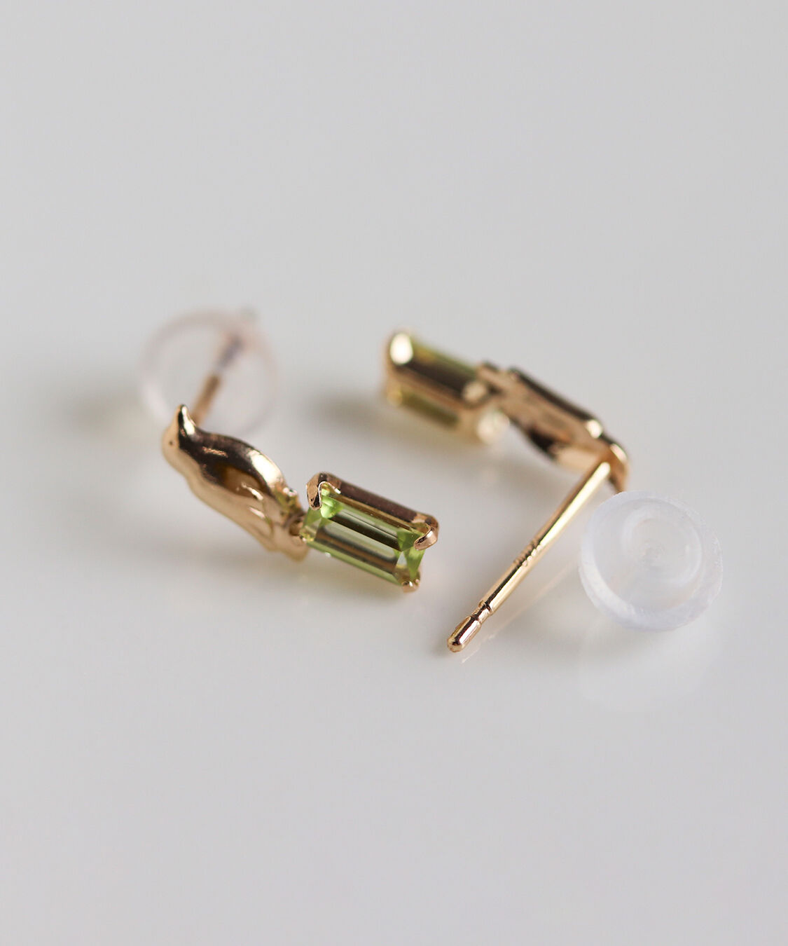  「カラーストーン リトルバード ピアス | K10YG」|ピアス|