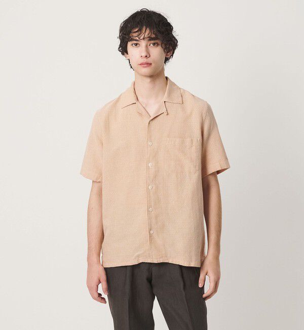 UNITED ARROWS「＜GUY ROVER＞ショートスリーブ オープンカラーシャツ」|シャツ・ブラウス|ORANGE