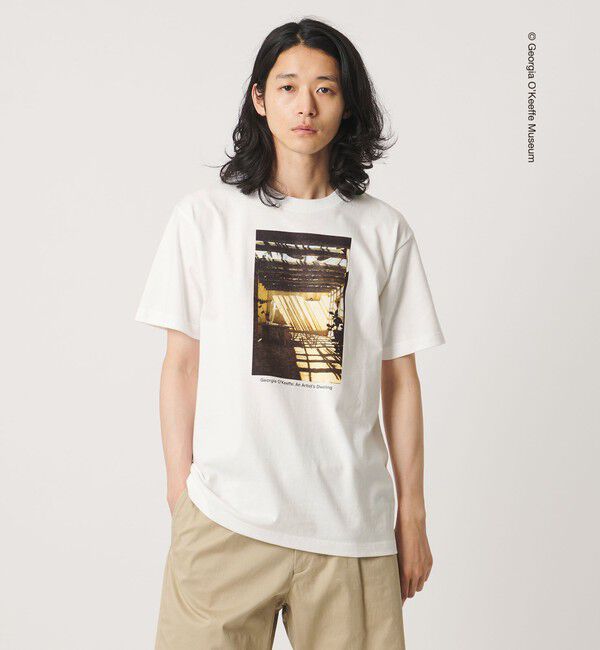 UNITED ARROWS「【別注】＜Georgia O&rsquo;Keeffe Museum＞グラフィック Tシャツ」|Tシャツ・カットソー|WHITE