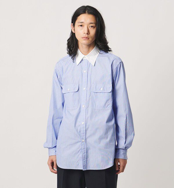 UNITED ARROWS「＜District＞ダブルポケット レギュラーカラー シャツ」|シャツ・ブラウス|
