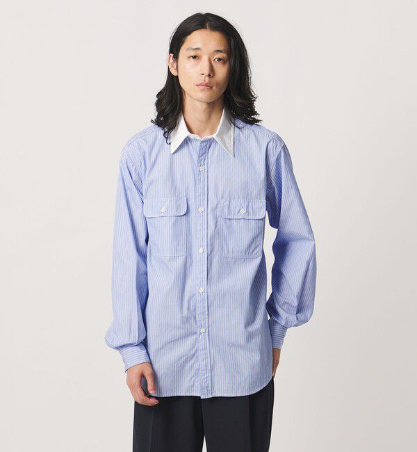 UNITED ARROWS「＜District＞ダブルポケット レギュラーカラー シャツ」|シャツ・ブラウス|