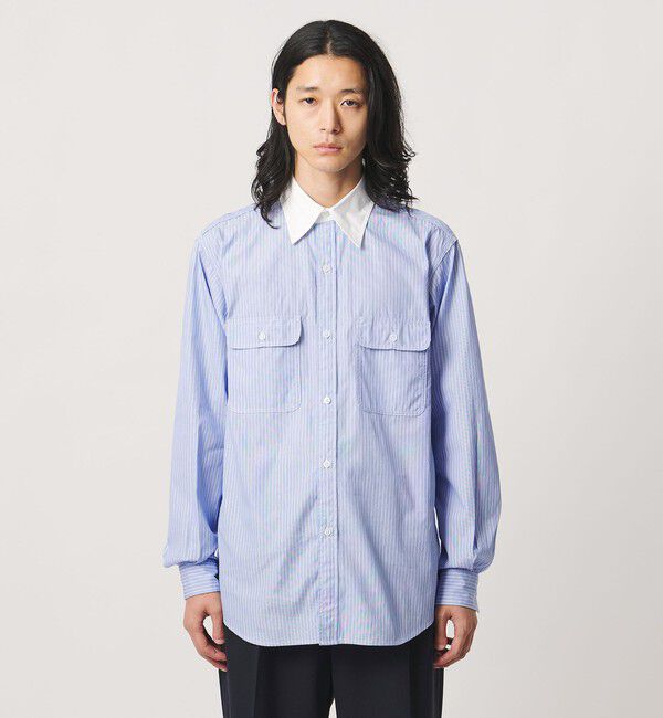 UNITED ARROWS「＜District＞ダブルポケット レギュラーカラー シャツ」|シャツ・ブラウス|