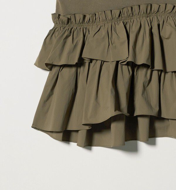 UNITED ARROWS green label relaxing「ティアード ドッキング 5分袖 プルオーバー ニット」|ニット・セーター|