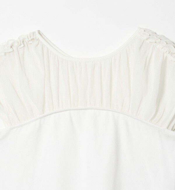 EMMEL REFINES「＜EMMEL REFINES＞EM ヨウリュウ カタフリル ドッキング Tシャツ」|Tシャツ・カットソー|