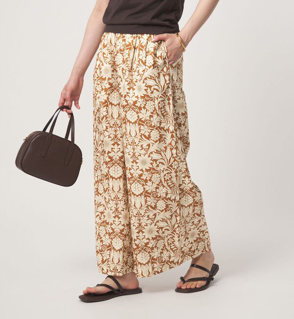UNITED ARROWS green label relaxing「リバティプリント ワイドパンツ」|その他|BEIGE