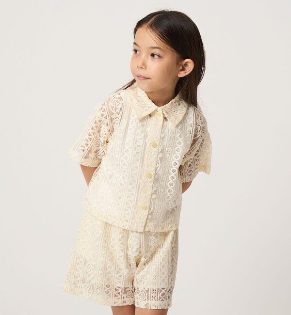 UNITED ARROWS green label relaxing「レース シャツ タンクトップセット / キッズ 100cm-130cm」|シャツ・ブラウス|
