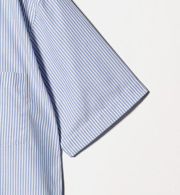 UNITED ARROWS green label relaxing「エブリット TC パナマ ストライプ スタンダード ボタンダウン ショートスリーブ シャツ -イージーアイロン」|シャツ・ブラウス|