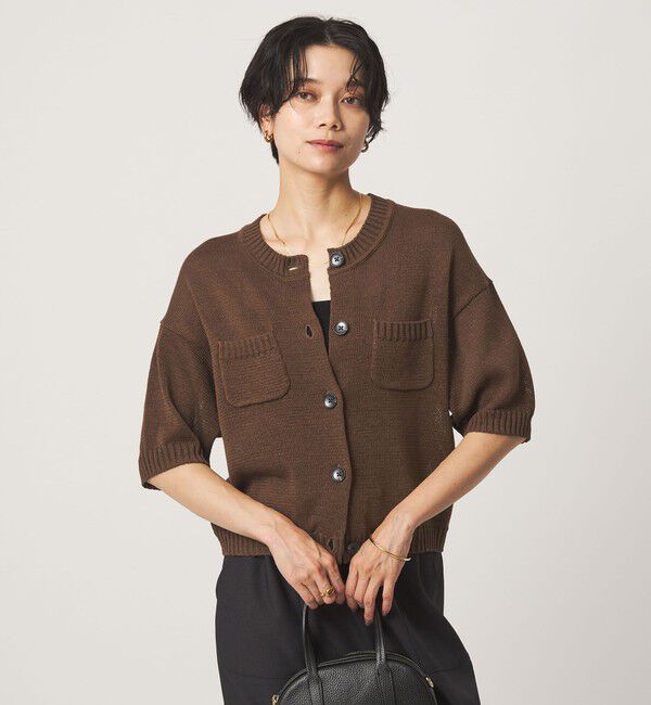 UNITED ARROWS green label relaxing「ハーフスリーブ ニット カーディガン」|カーディガン|