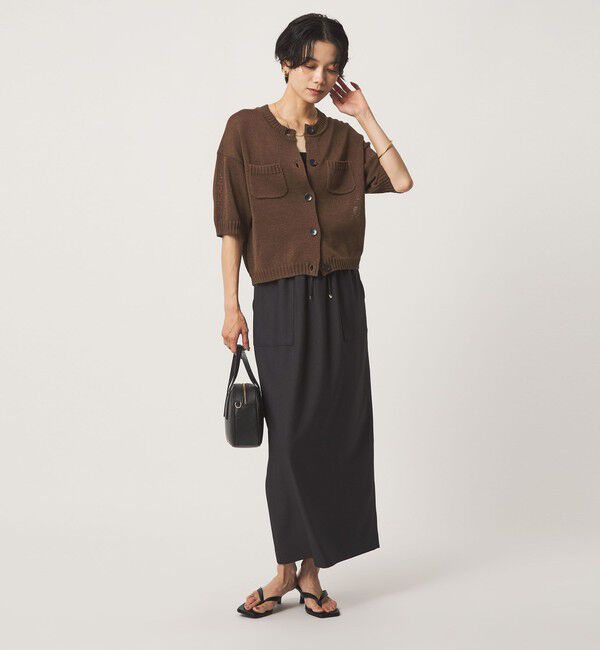 UNITED ARROWS green label relaxing「ハーフスリーブ ニット カーディガン」|カーディガン|
