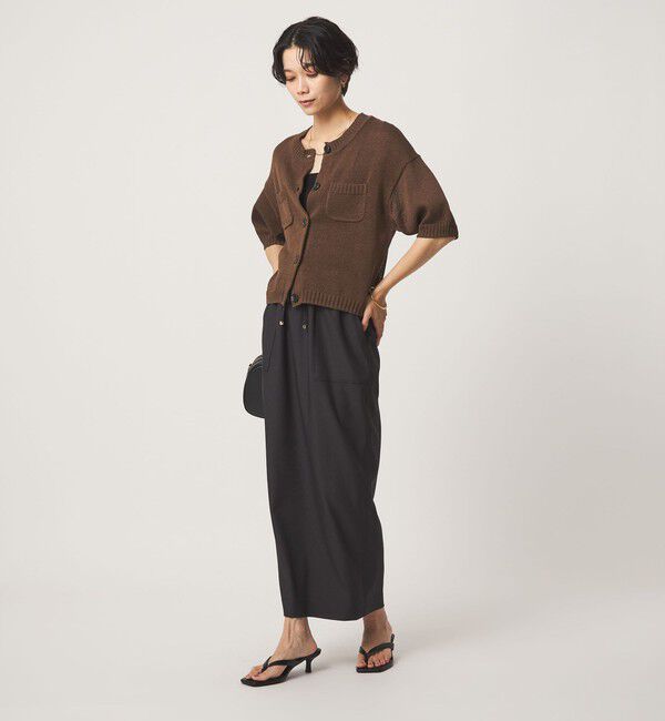 UNITED ARROWS green label relaxing「ハーフスリーブ ニット カーディガン」|カーディガン|