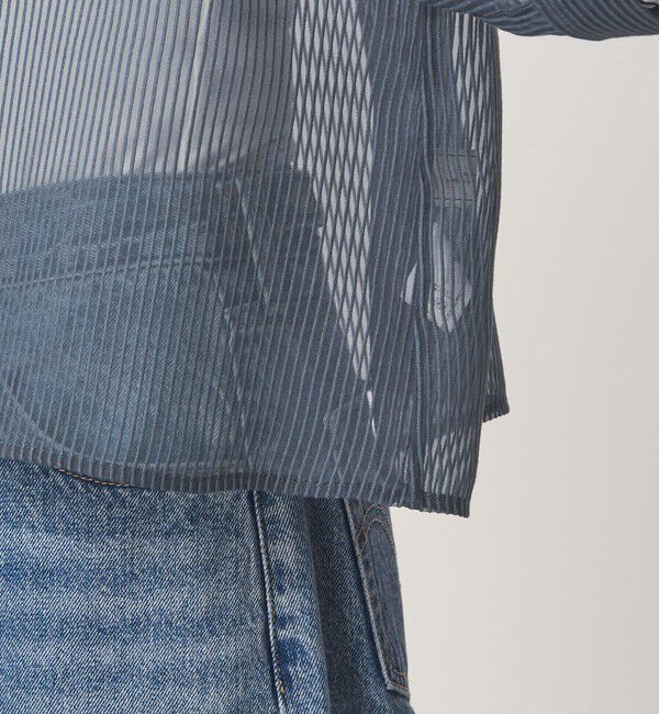 UNITED ARROWS green label relaxing「シアー コードレーン ショートスリーブ シャツ」|シャツ・ブラウス|