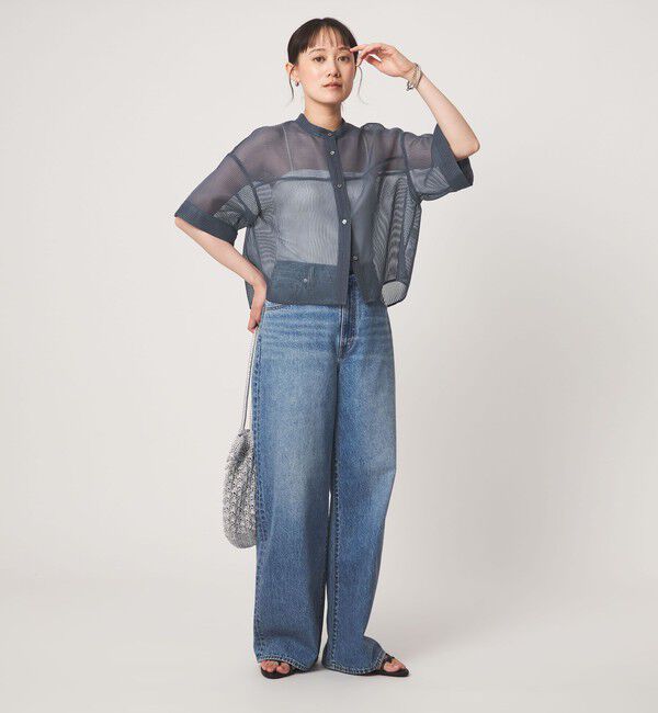 UNITED ARROWS green label relaxing「シアー コードレーン ショートスリーブ シャツ」|シャツ・ブラウス|