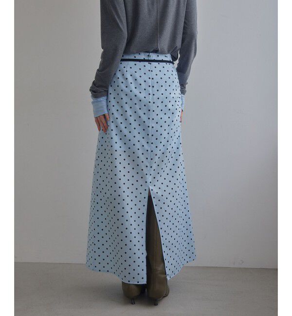 EMMEL REFINES「＜EMMEL REFINES＞EM ドットセミシアー ナロー スカート」|スカート|