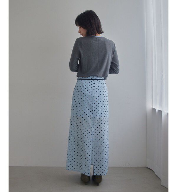 EMMEL REFINES「＜EMMEL REFINES＞EM ドットセミシアー ナロー スカート」|スカート|