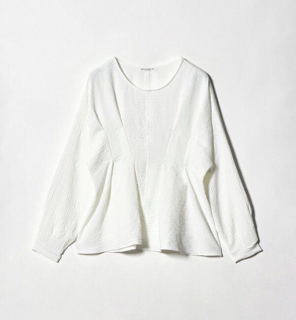 BEAUTY&YOUTH UNITED ARROWS「【WEB限定】ウエストタック ペプラムプルオーバー ウォッシャブル」|Tシャツ・カットソー|
