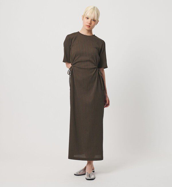 BEAUTY&YOUTH UNITED ARROWS「サイドホール ショートスリーブ ワンピース」|ワンピース|