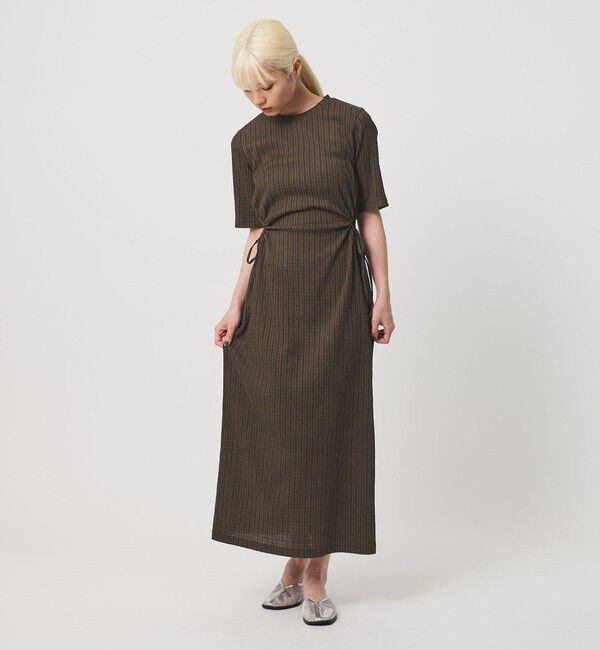 BEAUTY&YOUTH UNITED ARROWS「サイドホール ショートスリーブ ワンピース」|ワンピース|