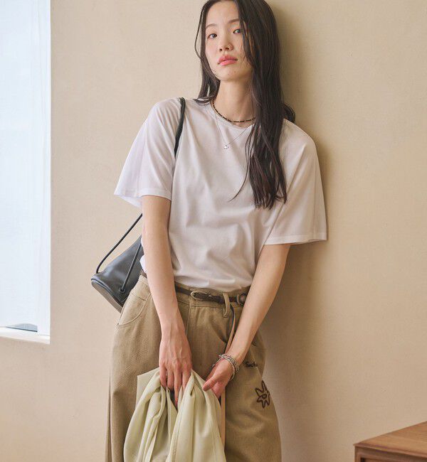 BEAUTY&YOUTH UNITED ARROWS「【WEB限定 Wardrobe DAILY MINIMAL】ドルマンスリーブ Tシャツ」|Tシャツ・カットソー|WHITE
