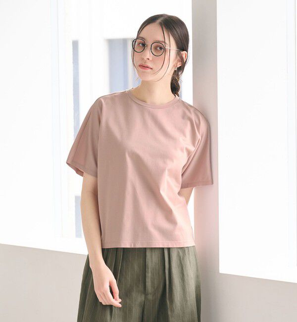 BEAUTY&YOUTH UNITED ARROWS「【WEB限定 Wardrobe DAILY MINIMAL】ドルマンスリーブ Tシャツ」|Tシャツ・カットソー|LT.PINK