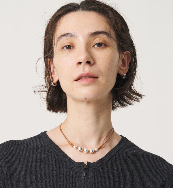 BEAUTY&YOUTH UNITED ARROWS「＜ERICKA NICOLAS BEGAY＞SHINY 5ボール ショートネックレス」|ネックレス|