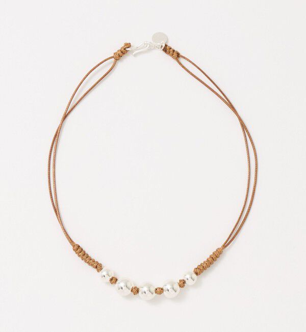 BEAUTY&YOUTH UNITED ARROWS「＜ERICKA NICOLAS BEGAY＞SHINY 5ボール ショートネックレス」|ネックレス|