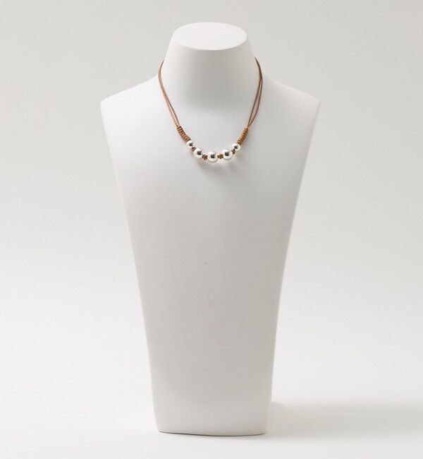BEAUTY&YOUTH UNITED ARROWS「＜ERICKA NICOLAS BEGAY＞SHINY 5ボール ショートネックレス」|ネックレス|