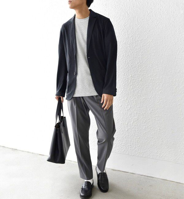 SHIPS any「SHIPS any:〈洗濯機可能〉サマー ニット ジャケット 26SS◇」|テーラードジャケット|