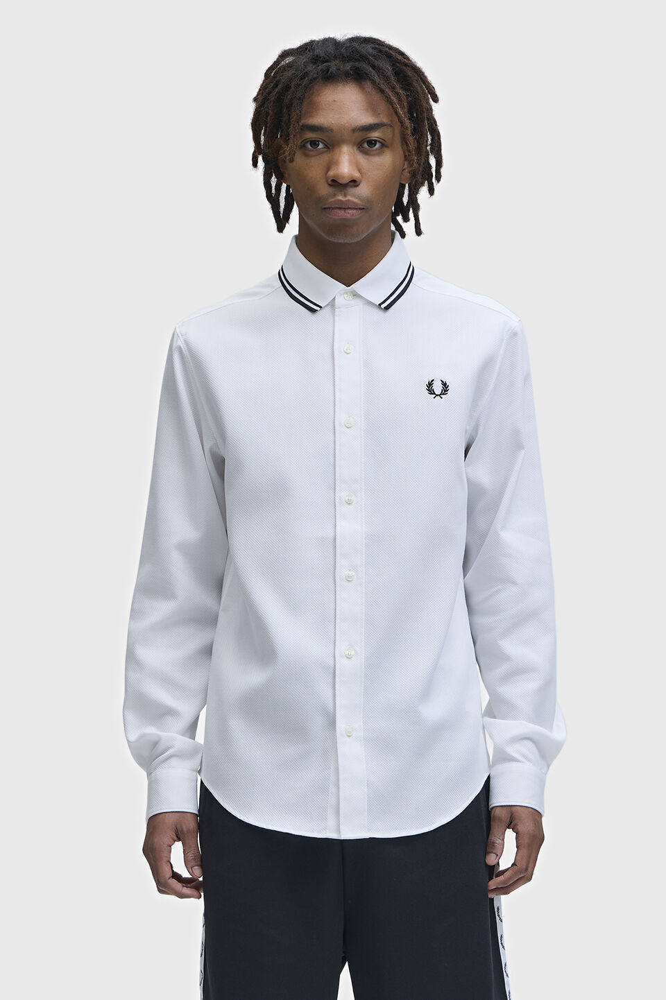 FRED PERRY 「Polo Collar Woven Pique Shirt／ポロカラーウーブンピケシャツ」|シャツ・ブラウス|