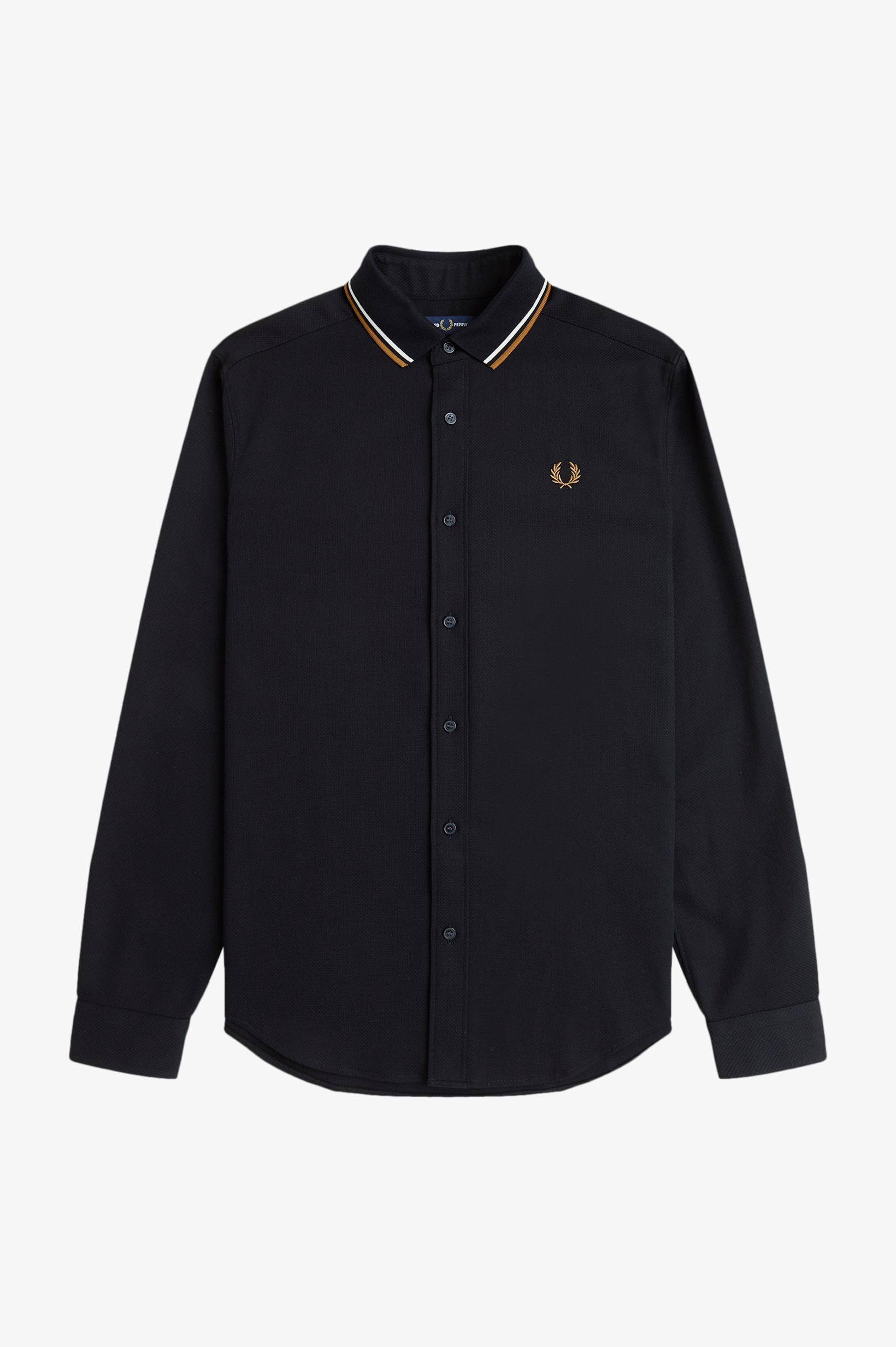 FRED PERRY 「Polo Collar Woven Pique Shirt／ポロカラーウーブンピケシャツ」|シャツ・ブラウス|