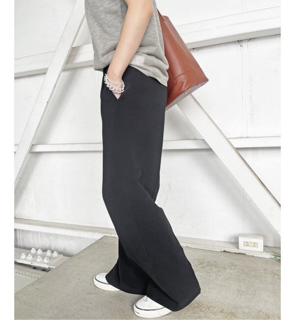 Spick and Span「≪追加≫ダブルクロスツータックパンツ」|スラックス|