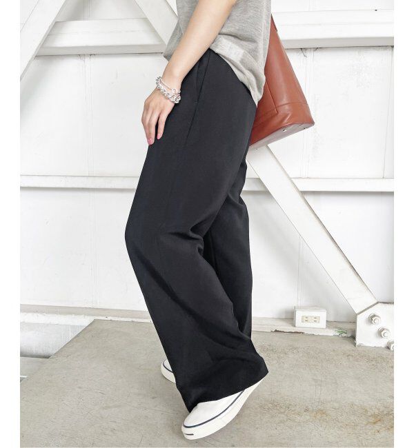 Spick and Span「≪追加≫ダブルクロスツータックパンツ」|スラックス|