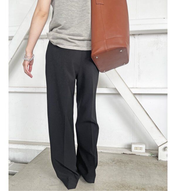 Spick and Span「≪追加≫ダブルクロスツータックパンツ」|スラックス|