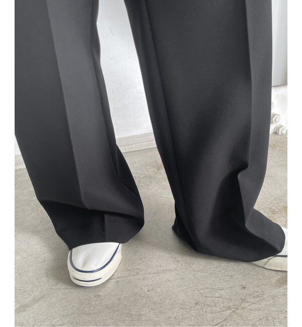 Spick and Span「≪追加≫ダブルクロスツータックパンツ」|スラックス|