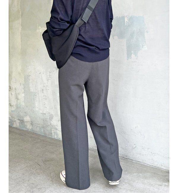 Spick and Span「≪追加≫ダブルクロスツータックパンツ」|スラックス|