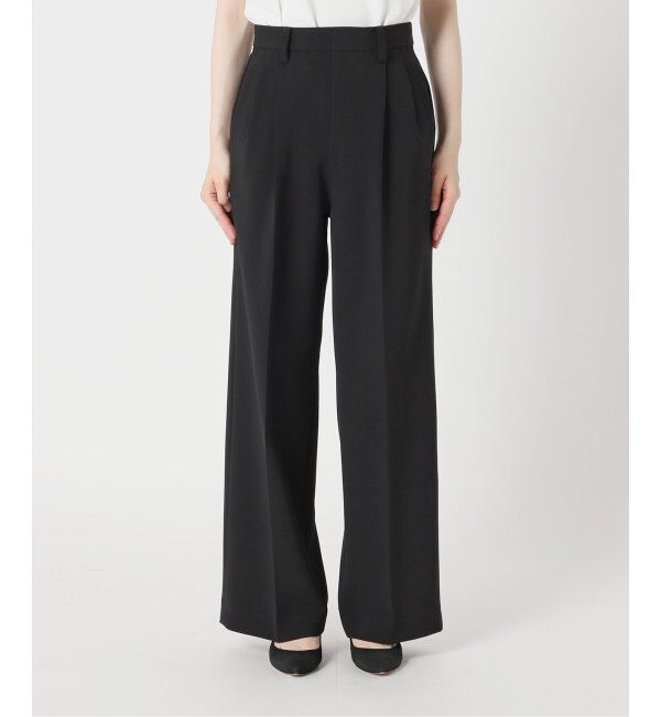 Spick and Span「≪追加≫ダブルクロスツータックパンツ」|スラックス|