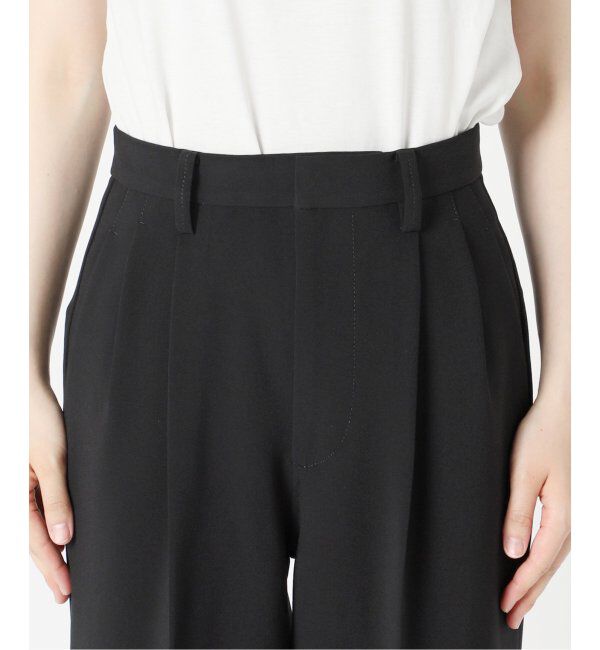 Spick and Span「≪追加≫ダブルクロスツータックパンツ」|スラックス|